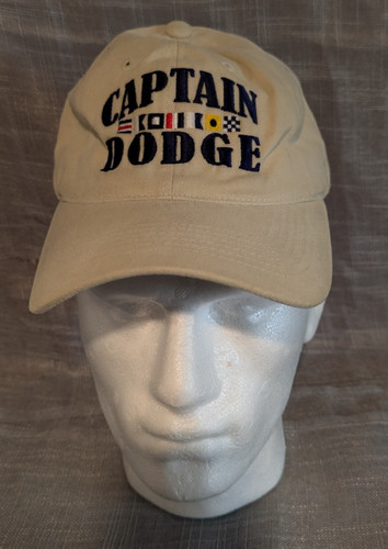 Embroidered captain dodge - 'captain, dodge'