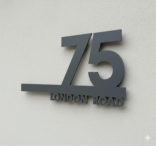 House number plaques - house,