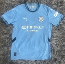 Authentic Puma Manchester City 2024/25 Home Shirt Medium Mens