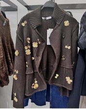 ZARA KNIT CARDIGAN WITH GOLD