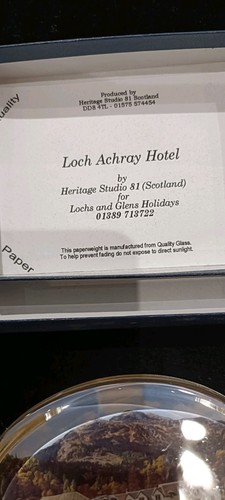 Scottish glass paperweight - paperweight,