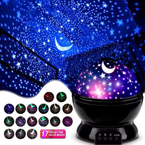 Star projector night light - night,