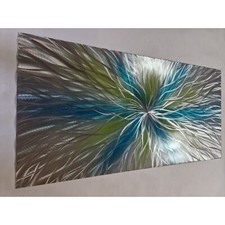 Modern abstract metal wall