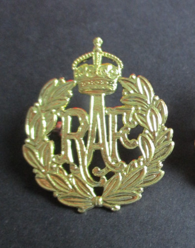 Raf brass cap badge - raf, new