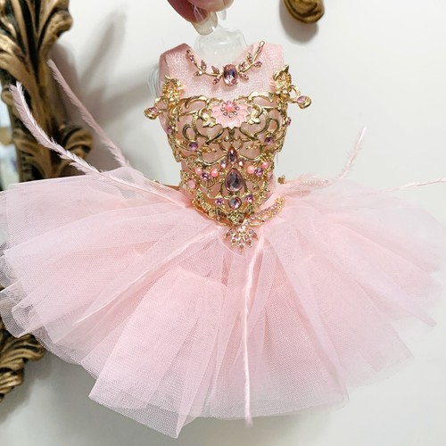 Pink embellished ballerina