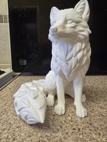 Printed arctic fox - arctic,
