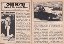COLIN DEXTER : CREATOR OF CHIEF INSPECTOR MORSE. THIS IS AN ORIGINAL ARTICLE SEP
