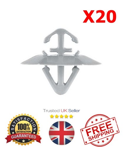 20x plastic clips for - clips, vauxhall