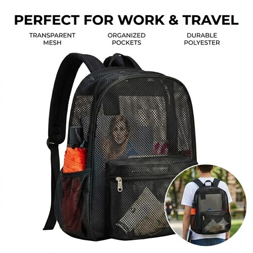 Mesh backpack travel - backpack,