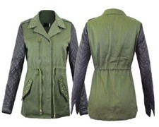 LADIES WOMEN LEATHER PVC