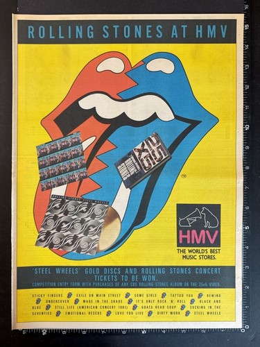 Rolling stones hmv 15x11 - stones, at