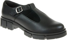 Clarks Ladies T-bar Shoes TEALA BAR Black Leather UK 6.5 / 40 RRP £70