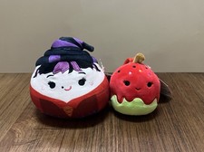 Squishmallows 5" Hocus Pocus Mary Sanderson Sister PLUSH Witch Clip Candy Apple