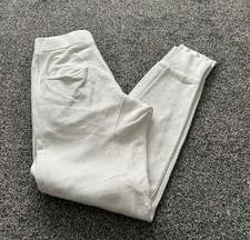 Zara Man White Casual 100% Cotton Track Pants Joggers - Adult Mens Size Small S