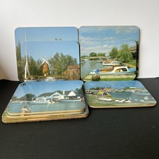 Vintage photo cork placemats - vintage,