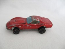 Hot Wheels 1969 Red Line Original Redline Series Custom Corvette Red Body
