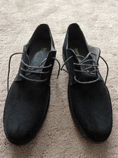 Bertie Black Suede Shoes Men Size 44 / UK 10