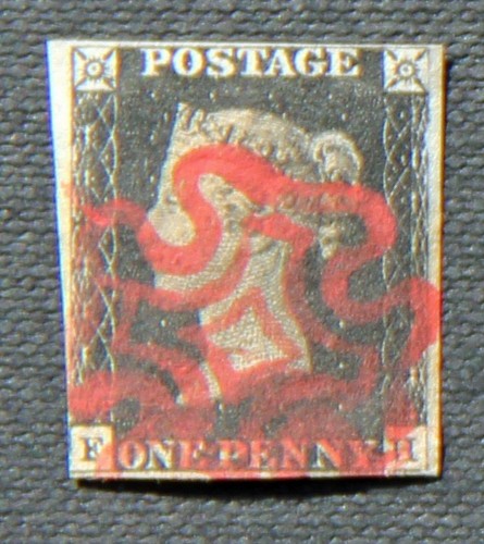 1840 penny black - gb,