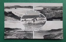 Widemouth Bay multi-view - Cornwall modern postcard