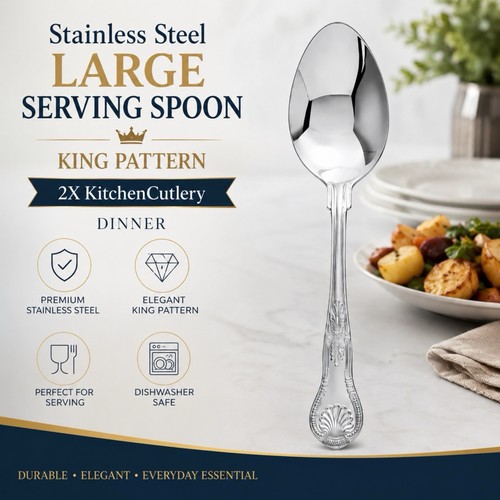 Stainless steel large serving - stainless,