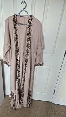 Dubai nude luxury abaya one - nude,