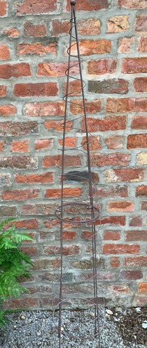 Spiral garden metal obelisk - garden,