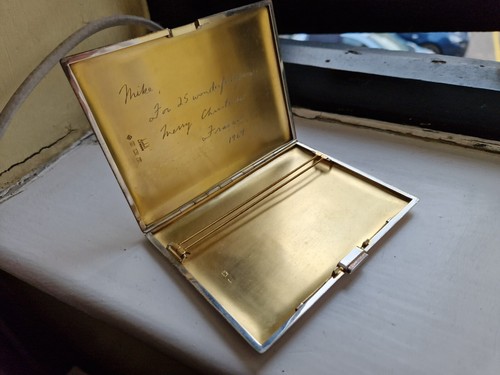 Vintage cigarette case solid - vintage,