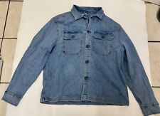 i7) Tu Casual Blue Denim Jacket  Coat Size XL  Full Buttons
