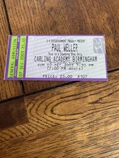 PAUL WELLER CONCERT TICKET