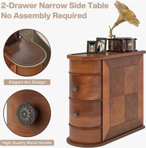 Solid wood side table - wood,
