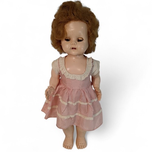 Vintage doll pink dress - doll, &