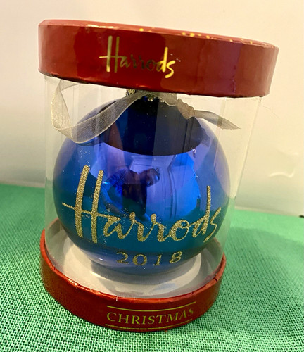 Harrods 2018 dated shiny blue - harrods,