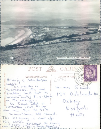 Harlech beach and - harlech, site