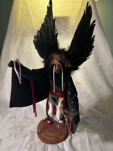 Yazzie crow kachina doll - kachina,