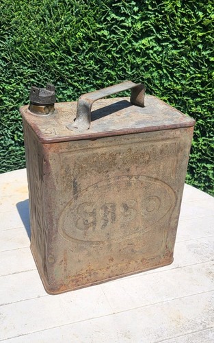 1938 vintage esso petrol - esso, can