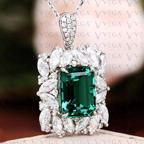Emerald cut - emerald,