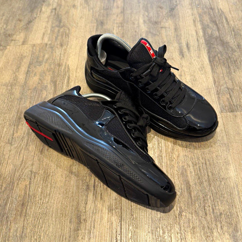 Prada men black red - men's, low