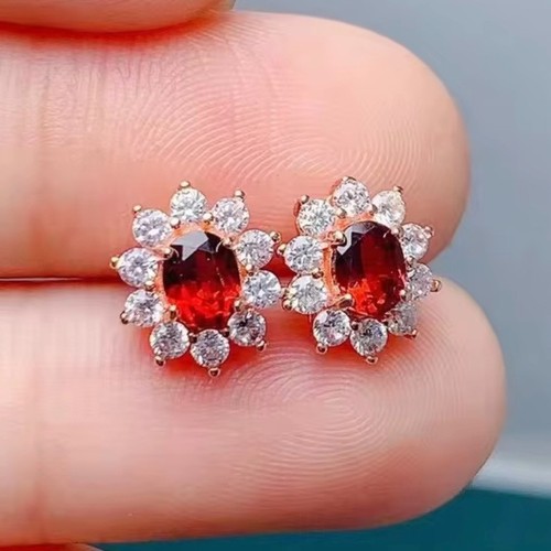 Natural garnet oval - garnet,
