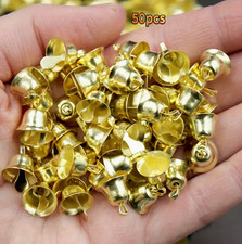 50pcs Small Gold Jingle Bells