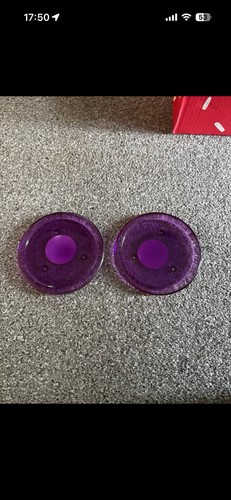 Purple candle tealight - , holders