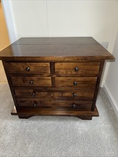 Laura Ashley Garrat 6 Drawer Coffee Table Dark Brown