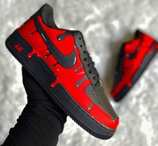 Custom Air Force 1 Red drip