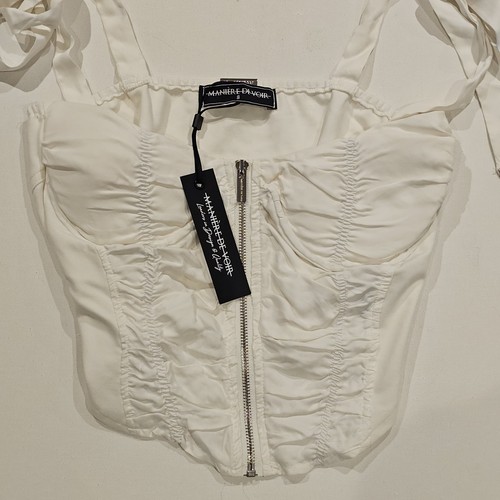 Maniere voir white ruched - maniere,