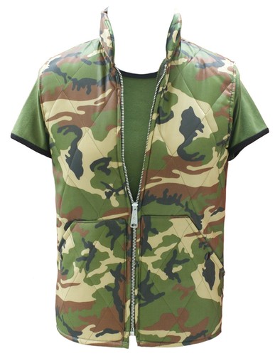 Camo vest body warmer padded - body,