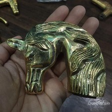 Solid Brass Horse Head Handle