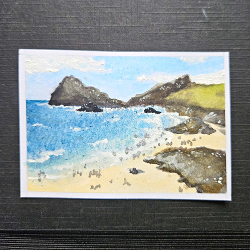Original aceo cornwall - cornwall, beach