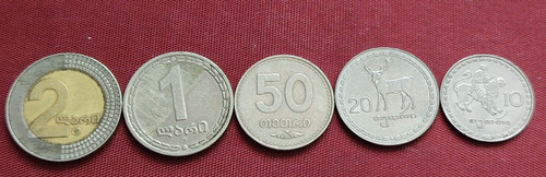 Georgian coins mix from - coins,