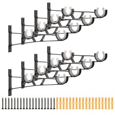 8Pcs Curtain Rod Brackets