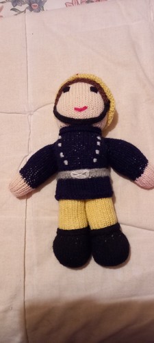Fireman sam knitted - sam,