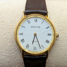 Vintage Montine mens gold tone